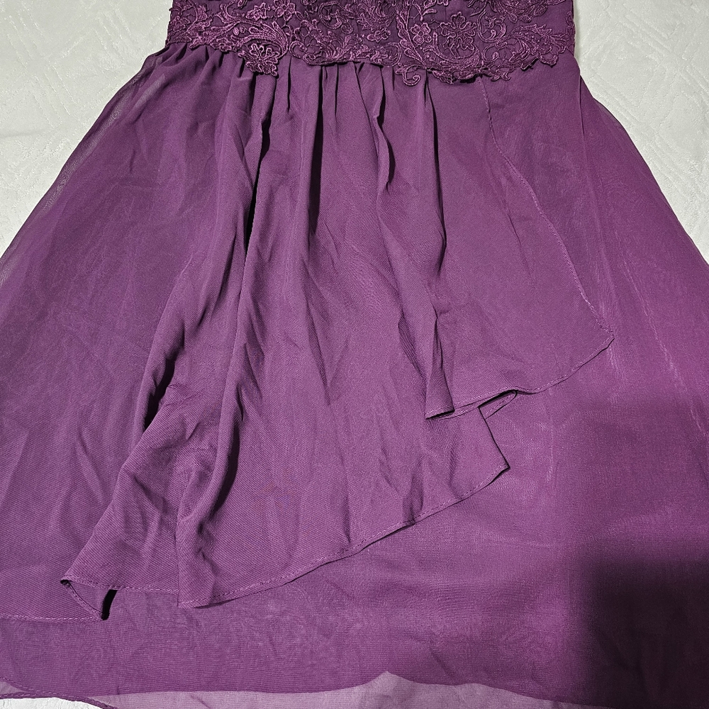 Plun Sheer Lace Occasion Dress - Picture 4 of 7